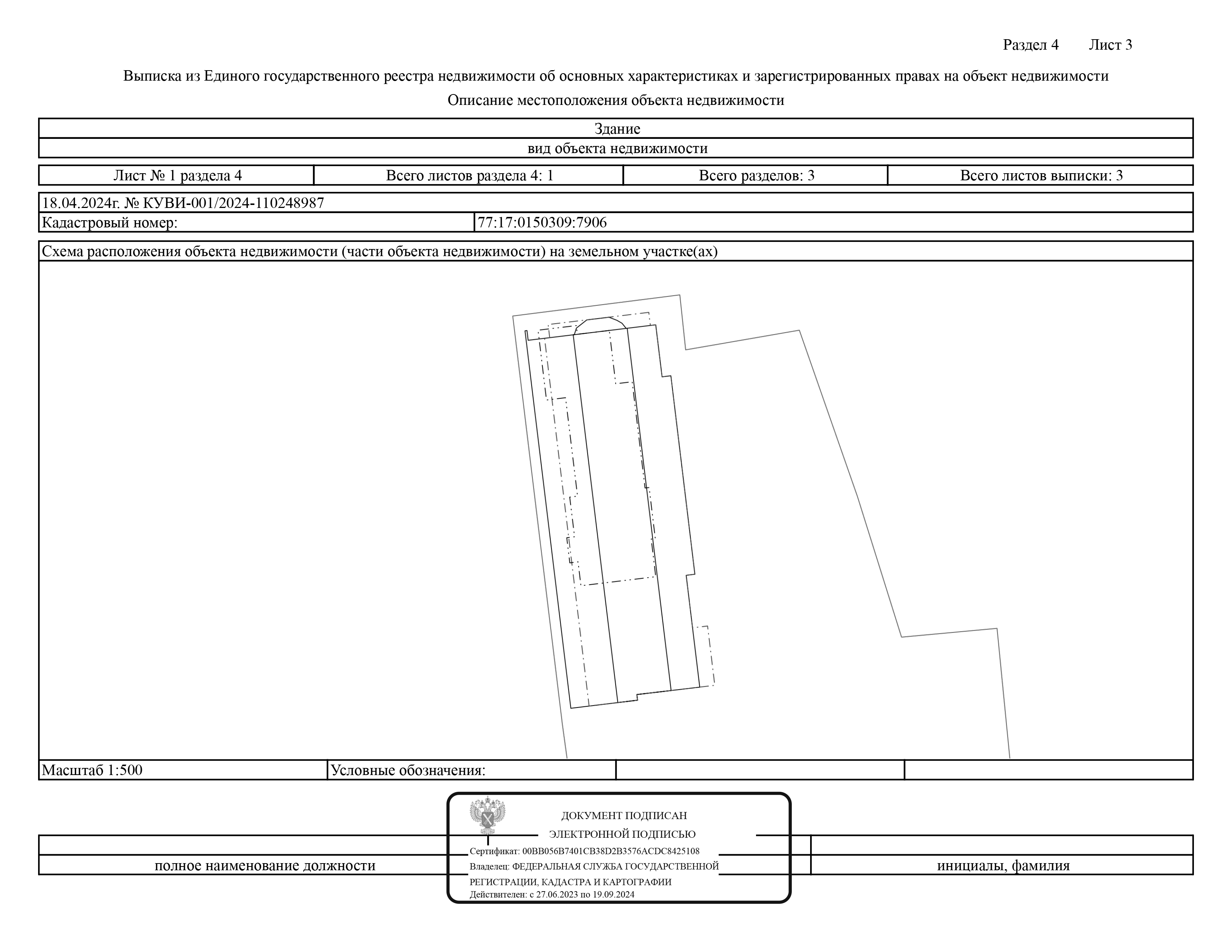 Кадастровый план